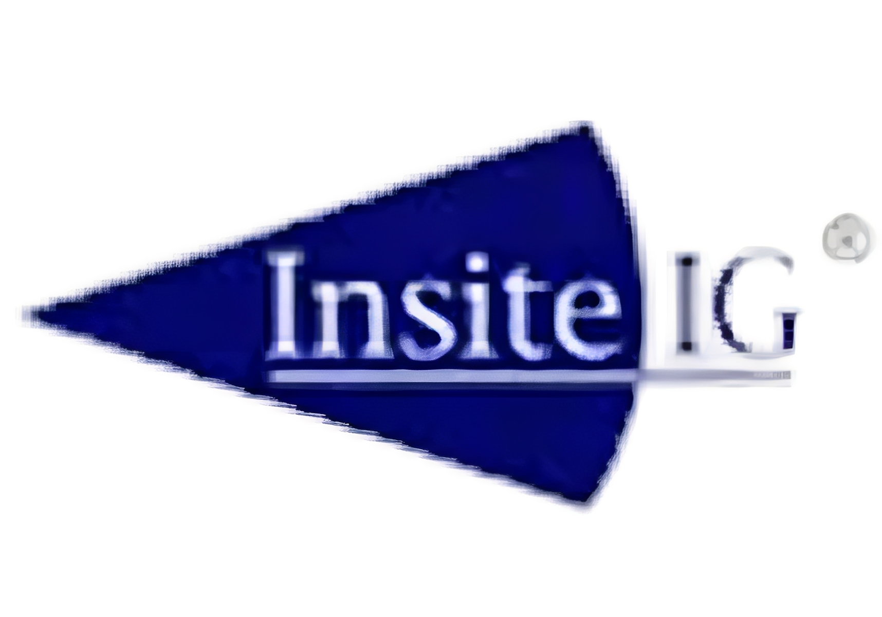 Insite IG blue triangular logo